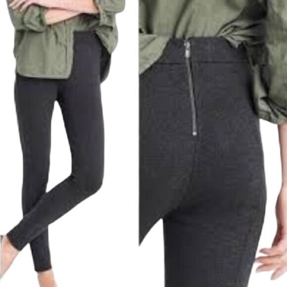 J. Crew Split-hem Pixie Pant in Stretch Ponte Gray Size 8R - Picture 1 of 5